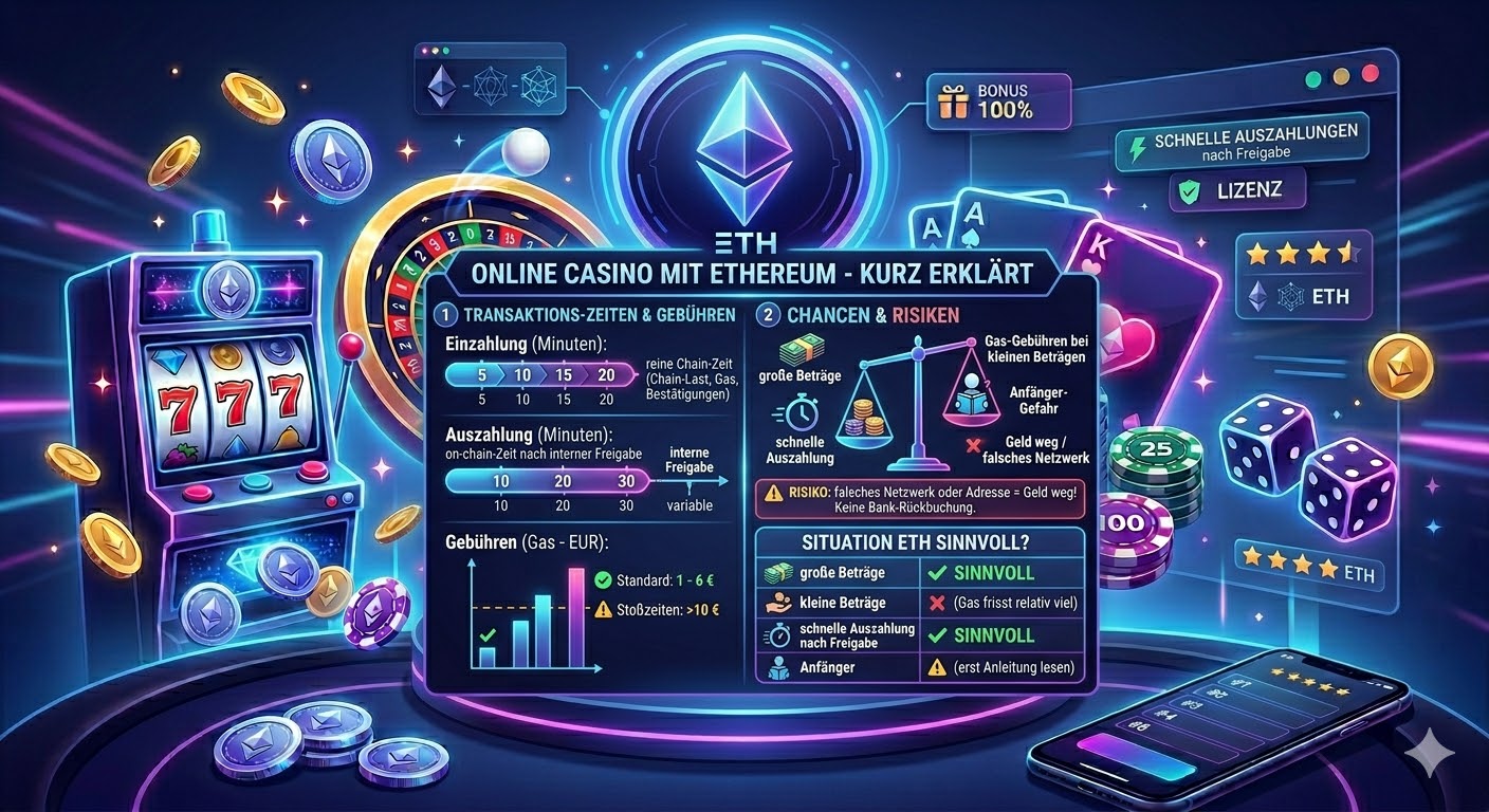 Vergleich beste Ethereum Casinos